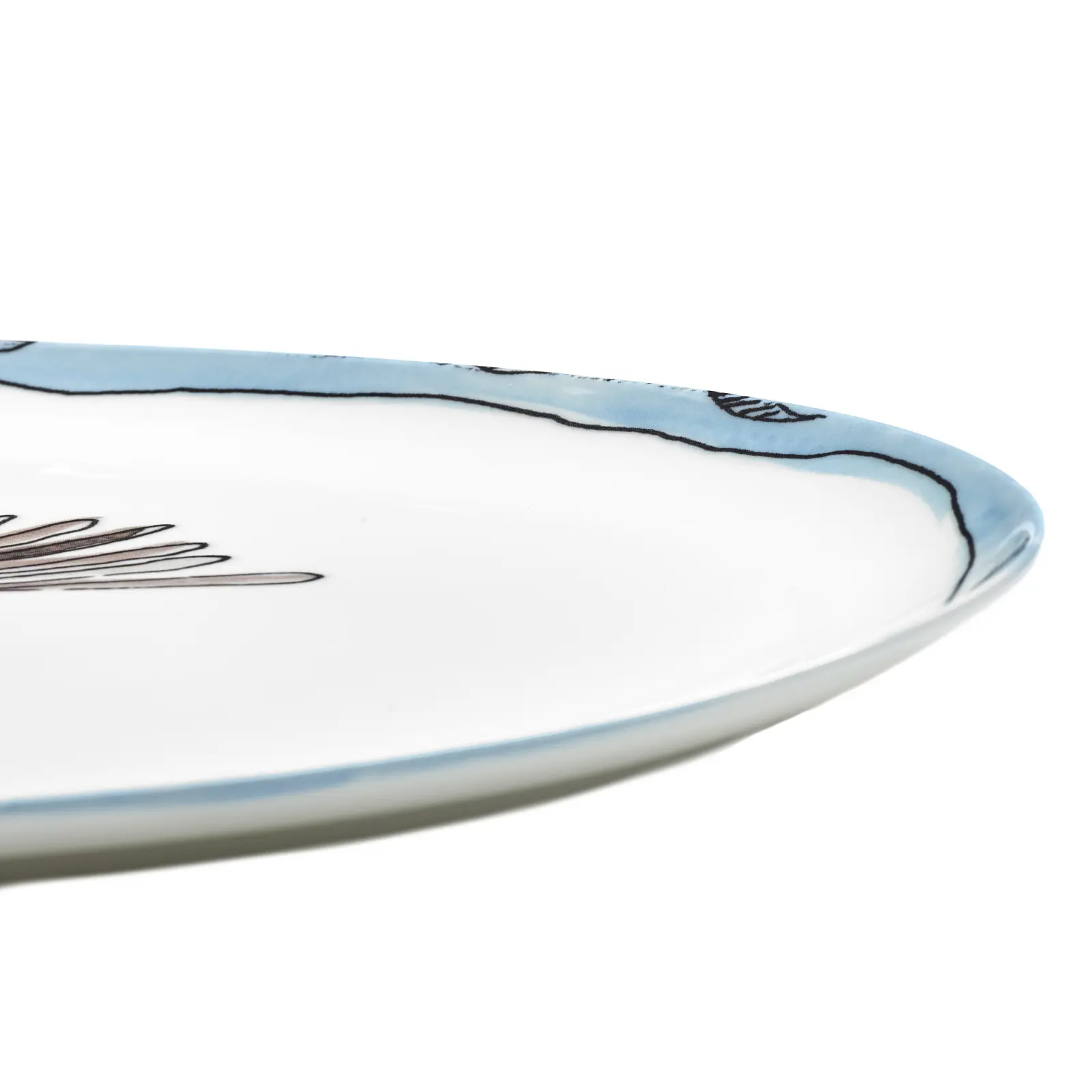 Плоское блюдо Midnight Flowers, 35 см