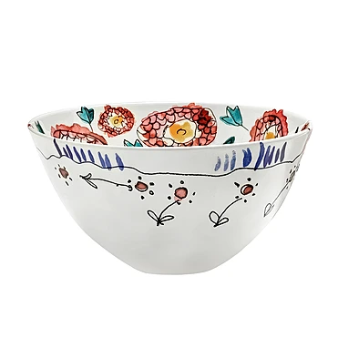 Сервировочный салатник Midnight Flowers, 22 см