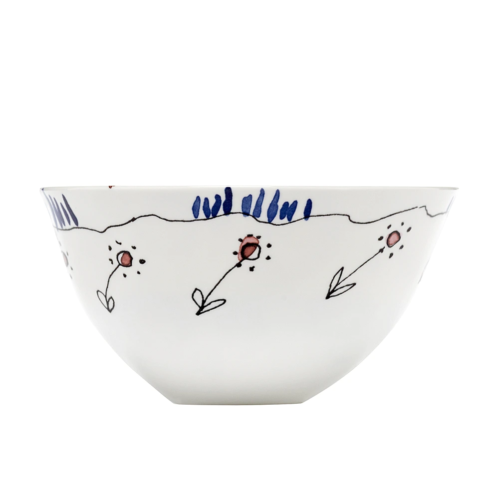 Сервировочный салатник Midnight Flowers, 22 см от Serax