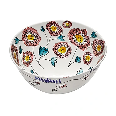 Сервировочный салатник Midnight Flowers, 22 см