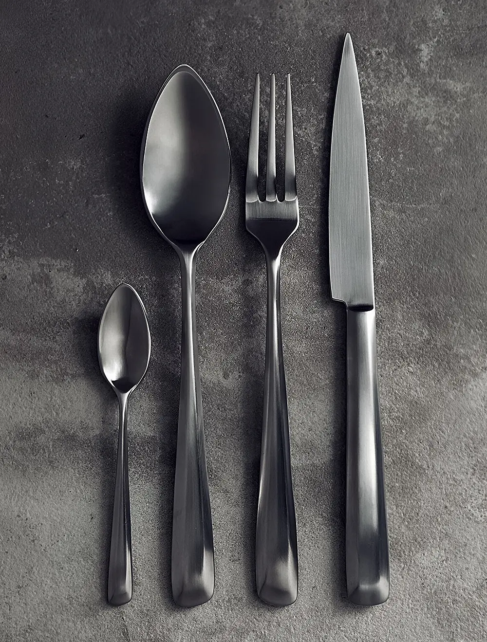Набор столовых приборов Zoe Anthracite на 6 персон, 24 пр.