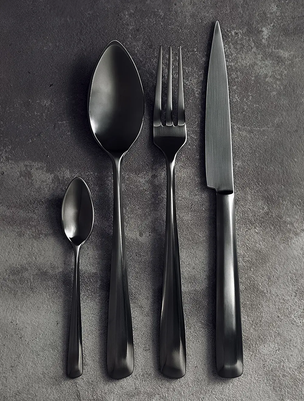 Набор столовых приборов Zoe Black на 6 персон, 24 пр.