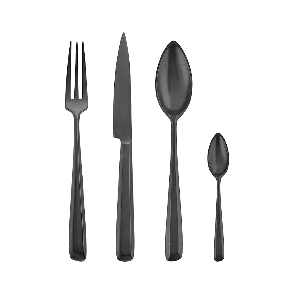 Набор столовых приборов Zoe Black на 6 персон, 24 пр. от Serax