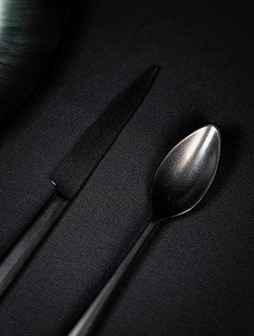 Набор столовых приборов Zoe Black на 6 персон, 24 пр.