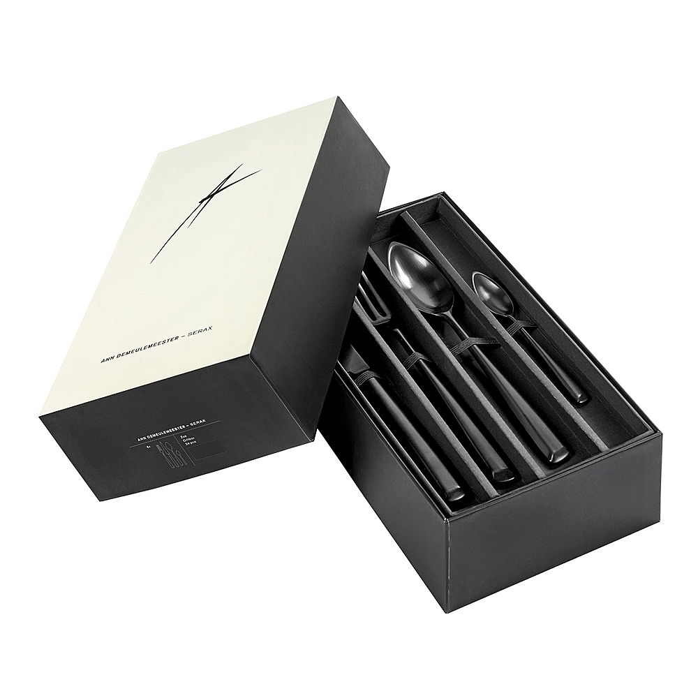 Набор столовых приборов Zoe Black на 6 персон, 24 пр. от Serax