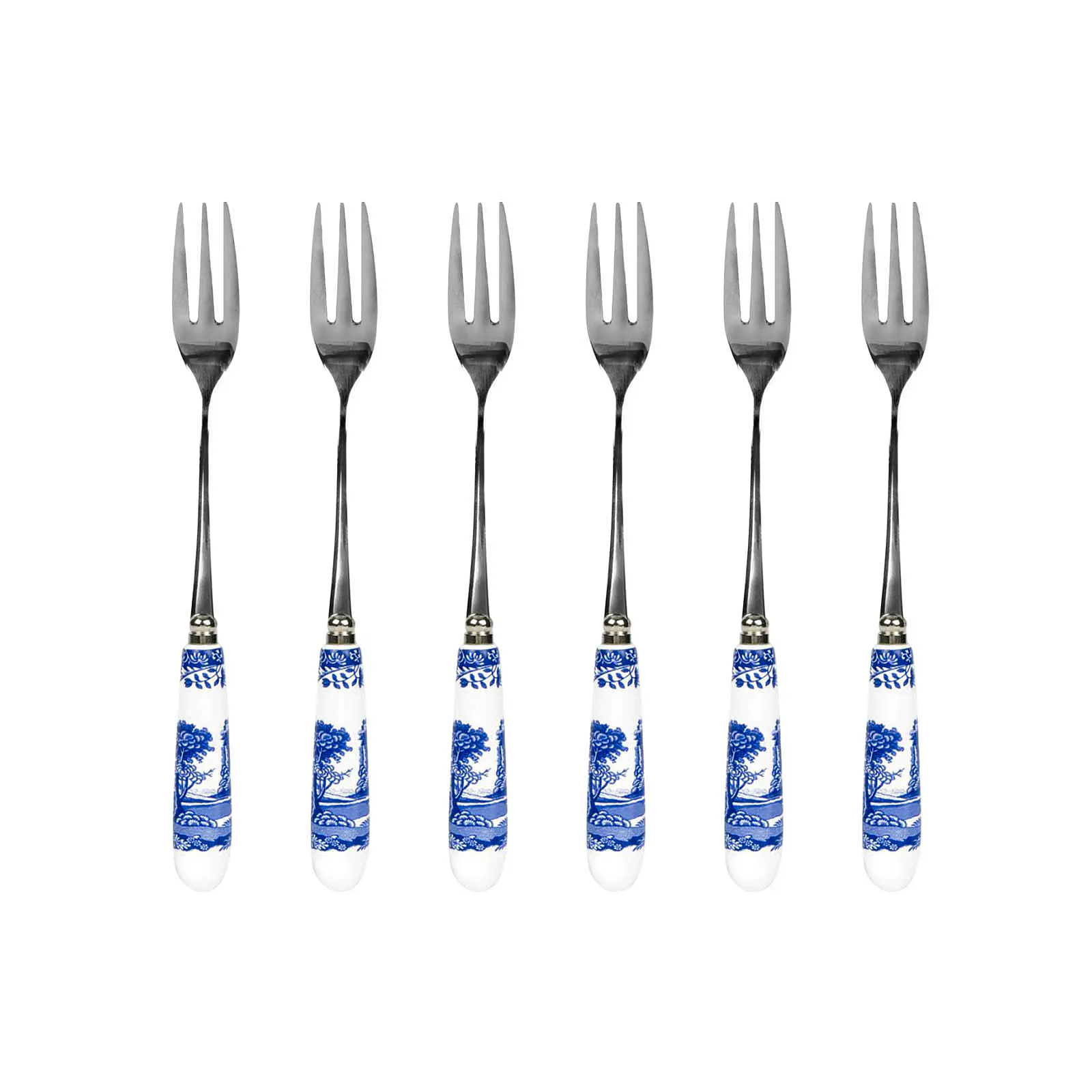 Набор из 6 десертных вилок Blue Italian, 15,5 см