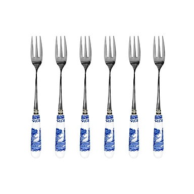 Набор из 6 десертных вилок Blue Italian, 15,5 см