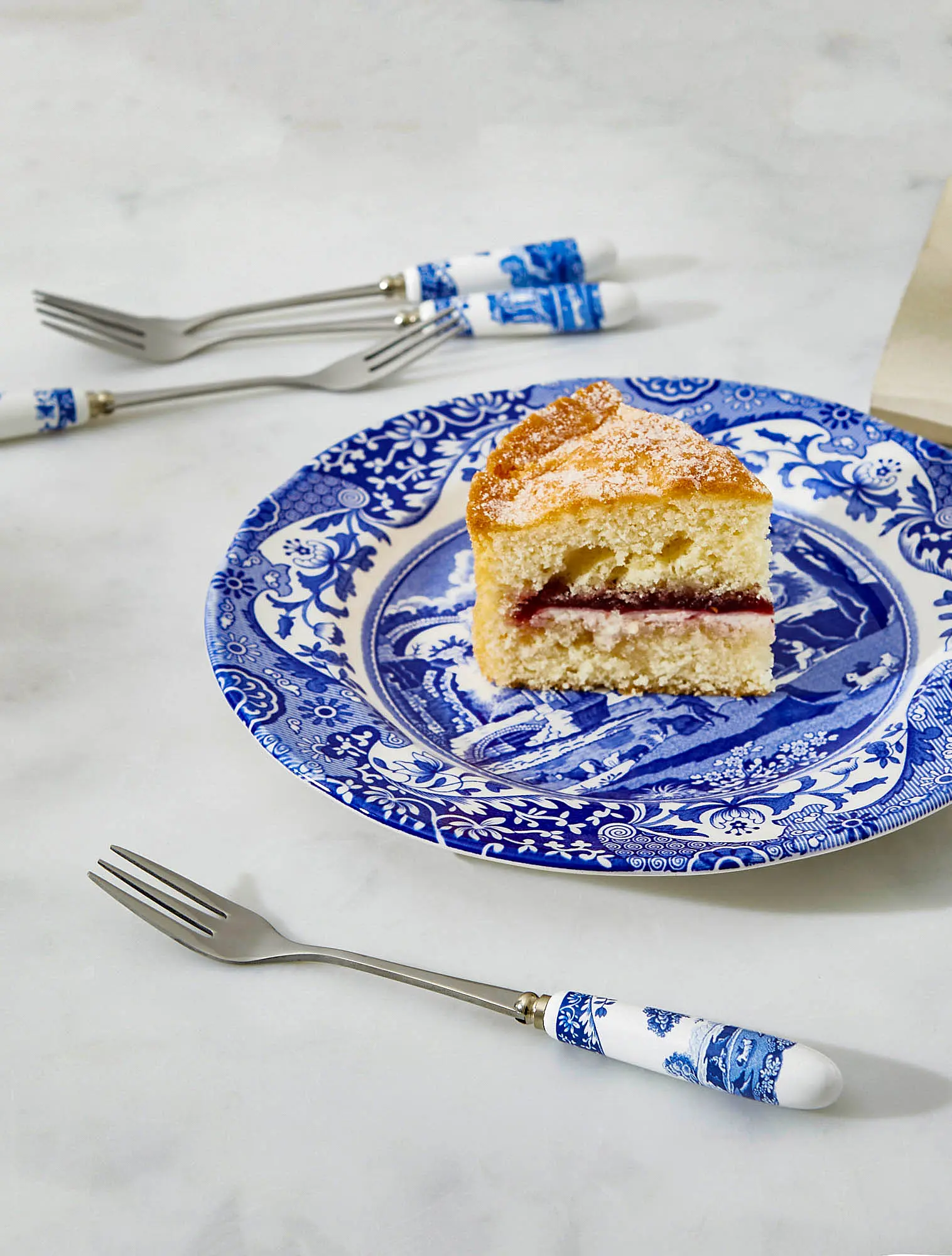 Набор из 6 десертных вилок Blue Italian, 15,5 см