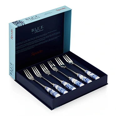 Набор из 6 десертных вилок Blue Italian, 15,5 см