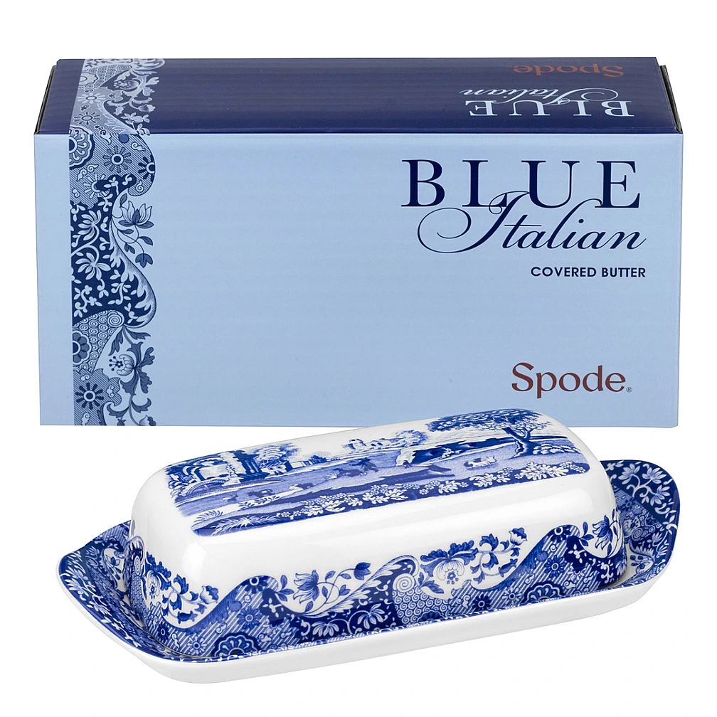 Масленка Blue Italian, 20 см от Spode
