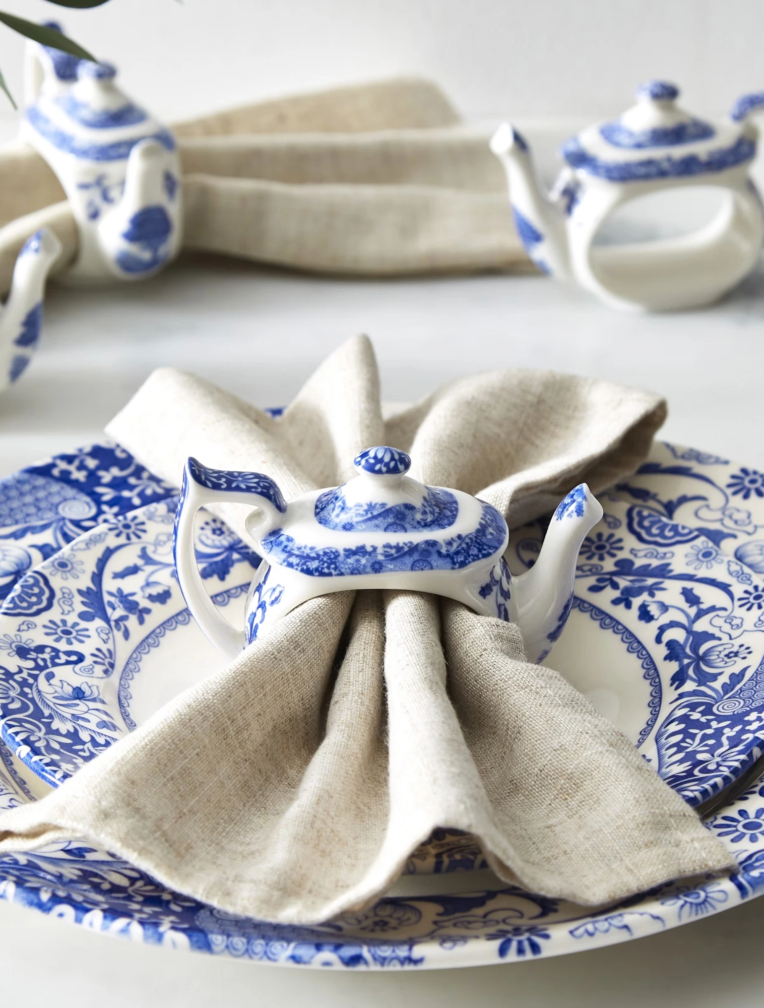 Набор из 4 колец для салфеток Blue Italian