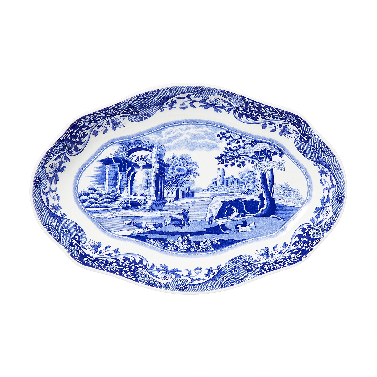 Глубокое блюдо Blue Italian, 22 см