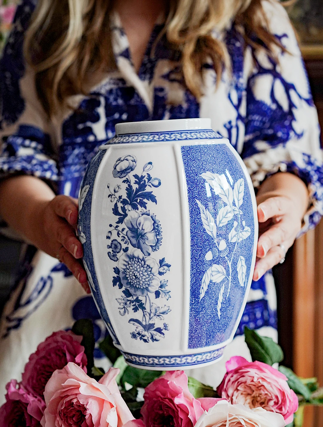 Ваза Blue Italian, 25,5 см