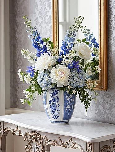 Ваза Blue Italian, 25,5 см