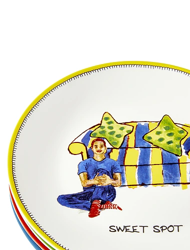 Набор из 4 пирожковых тарелок Kit Kemp Doodles, 15,5 см