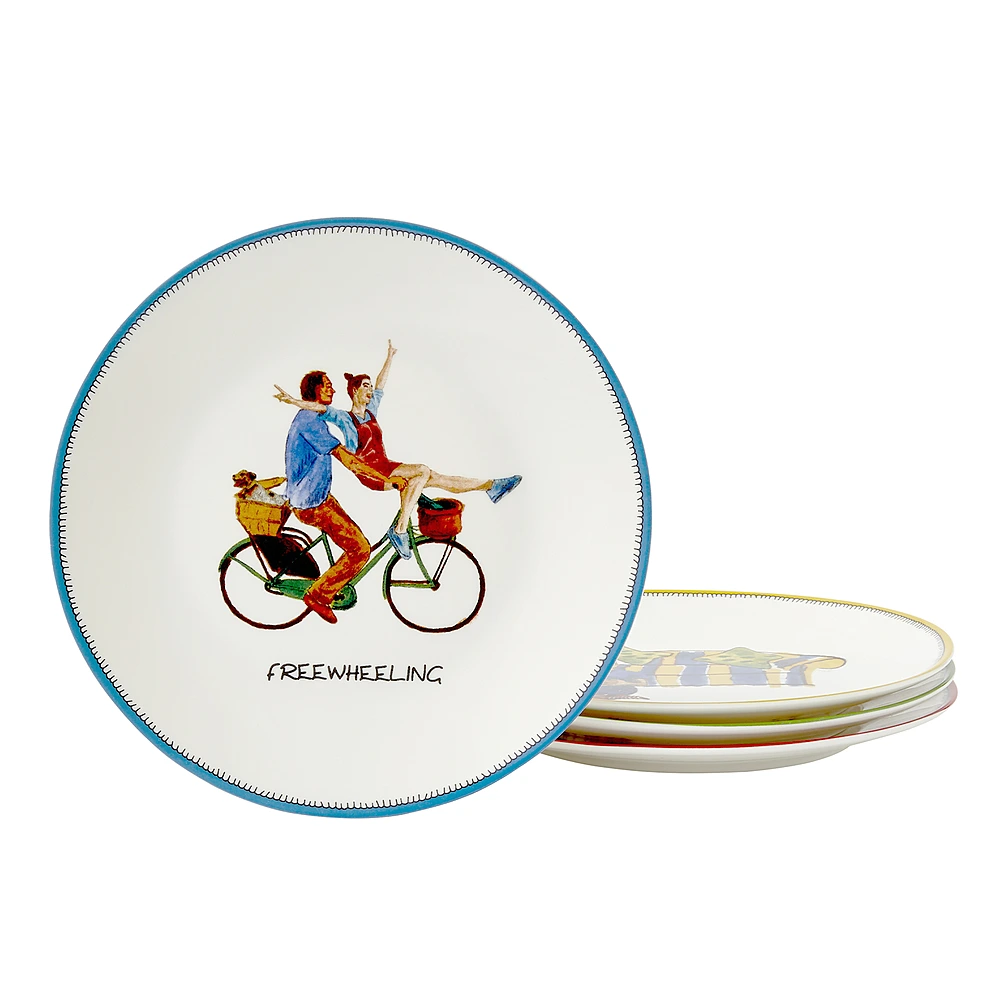 Набор из 4 пирожковых тарелок Kit Kemp Doodles, 15,5 см от Spode