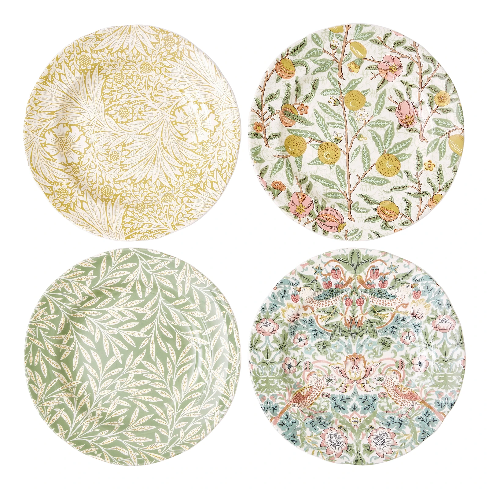 Набор из 4 закусочных тарелок Morris & Co, 23 см