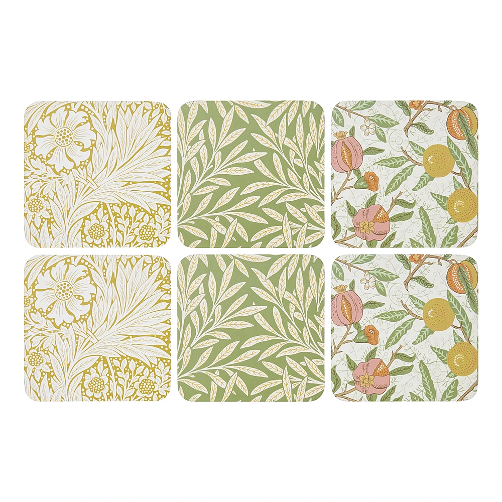 Набор из 6 подставок под стаканы и кружки Morris & Co, 10х10 см от Spode