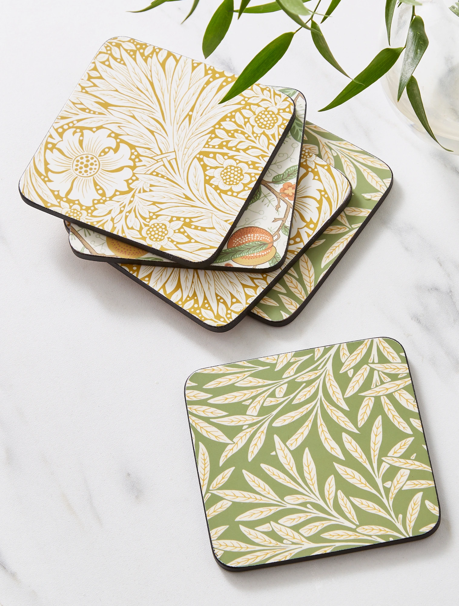 Набор из 6 подставок под стаканы и кружки Morris & Co, 10х10 см