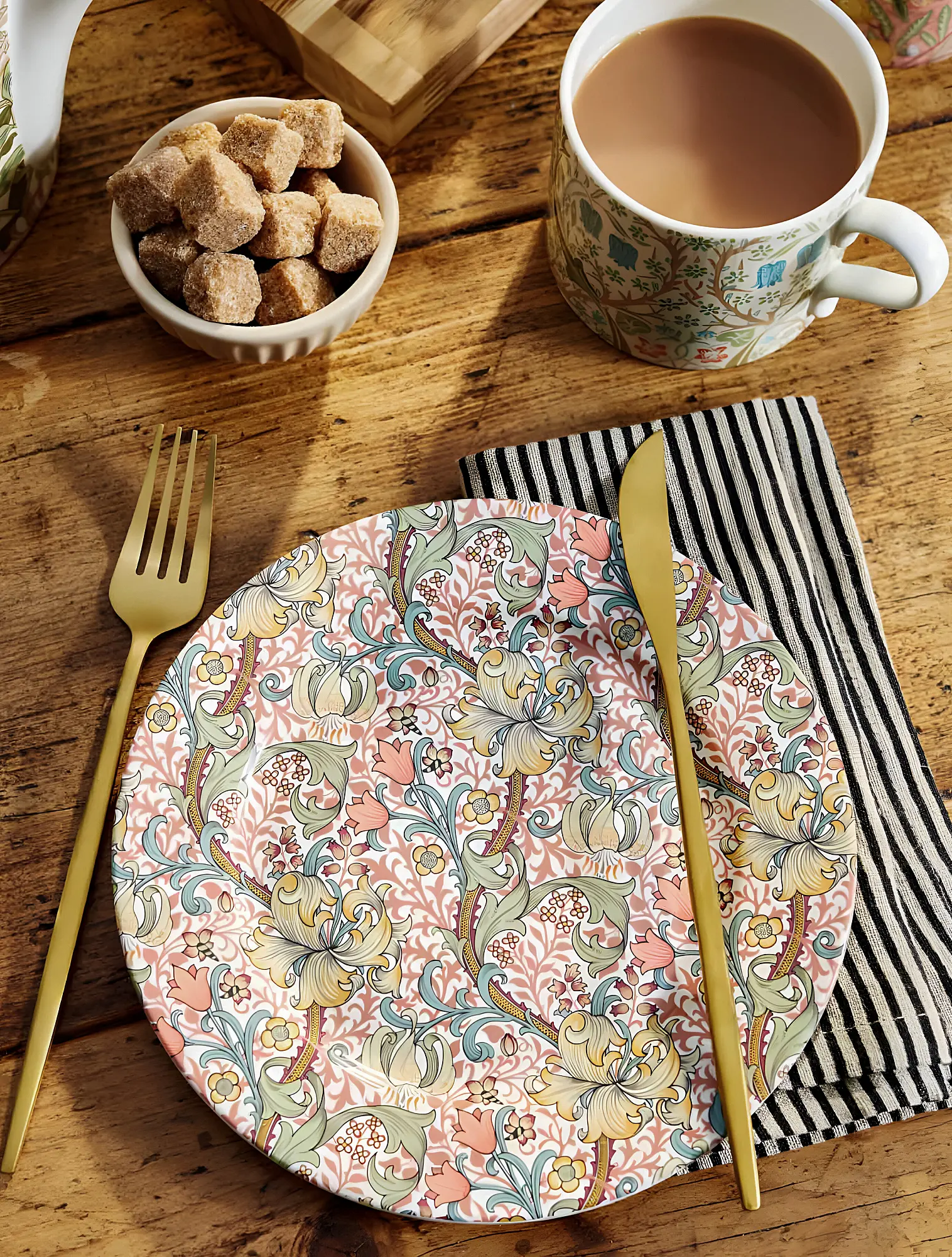 Набор из 4 закусочных тарелок Morris & Co, 20,5 см