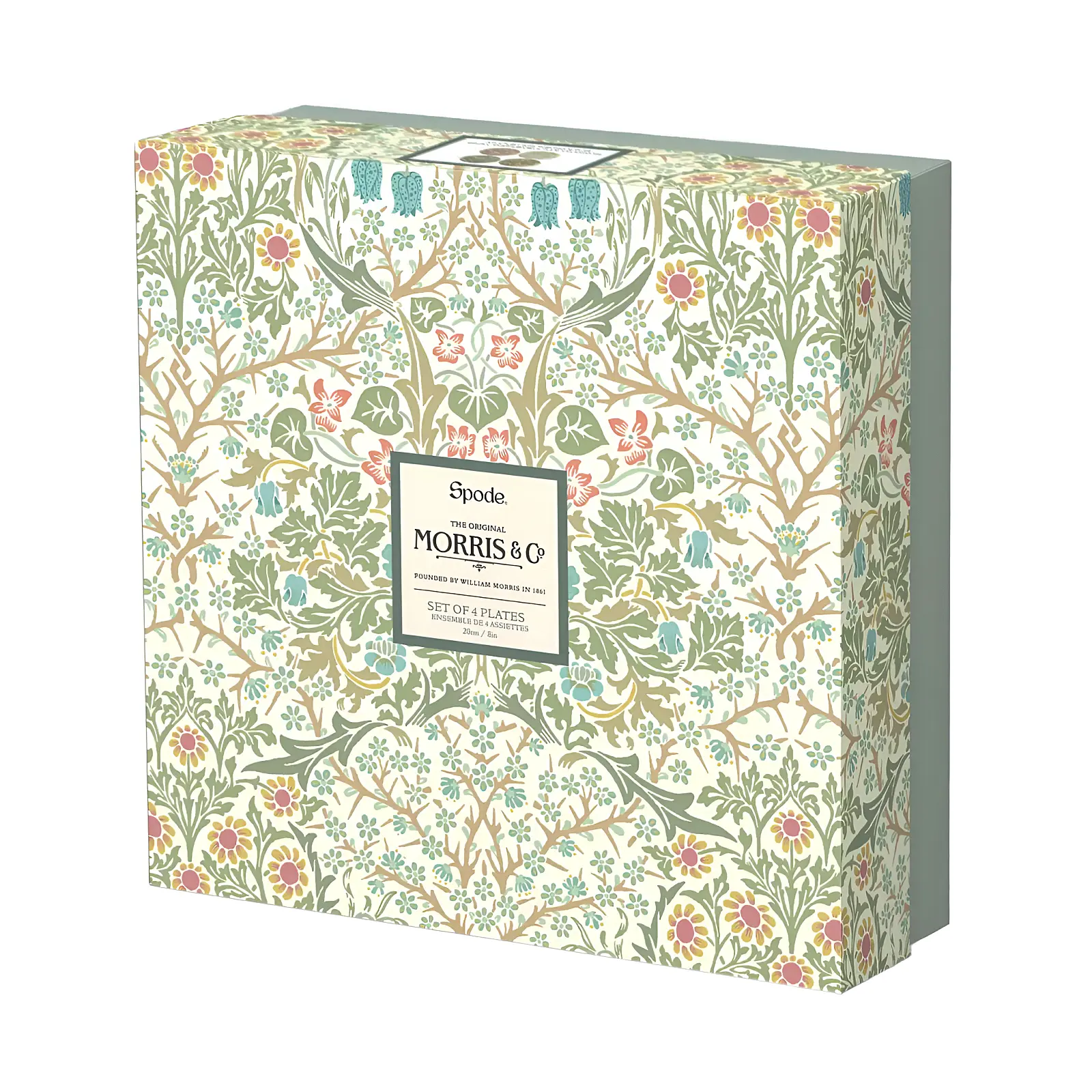 Набор из 4 закусочных тарелок Morris & Co, 20,5 см