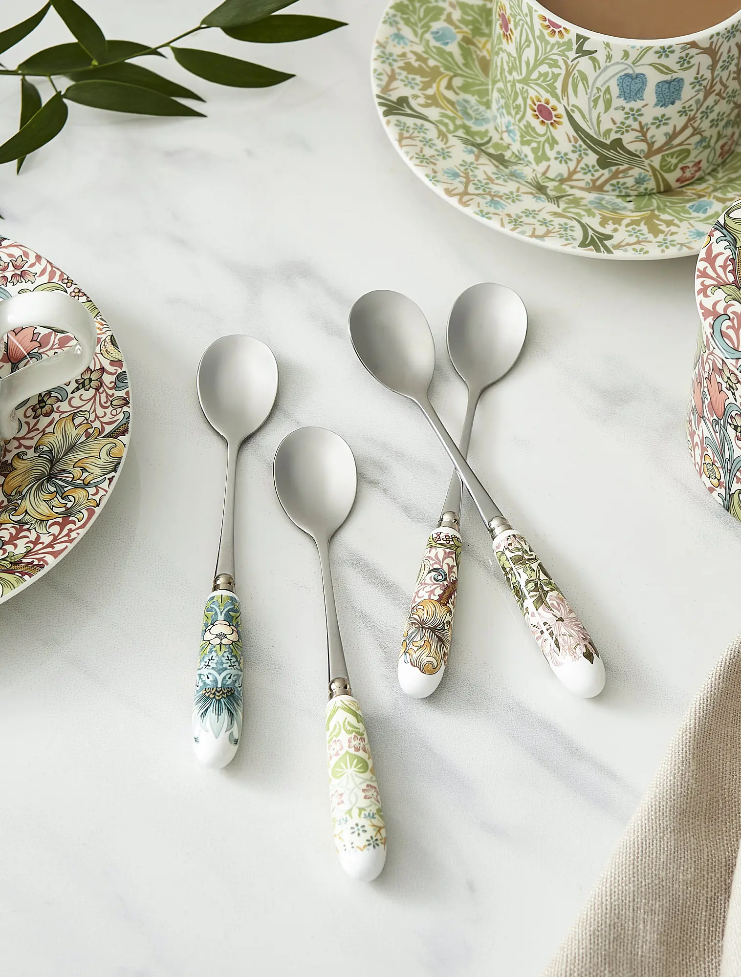 Набор из 4 чайных ложек Morris & Co, 15,5 см