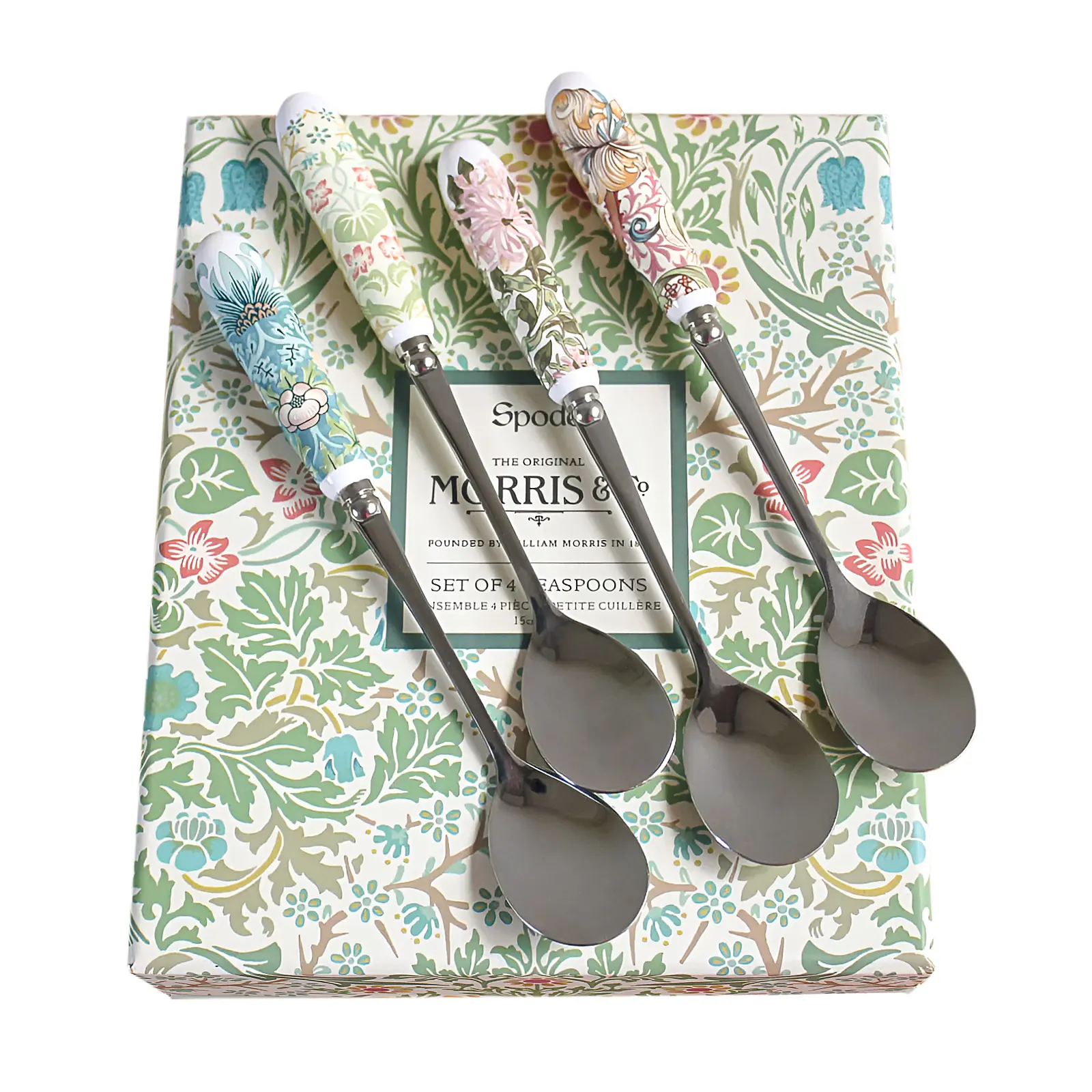 Набор из 4 чайных ложек Morris & Co, 15,5 см