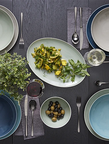 Плоское блюдо Loft Moss Green, 34 см