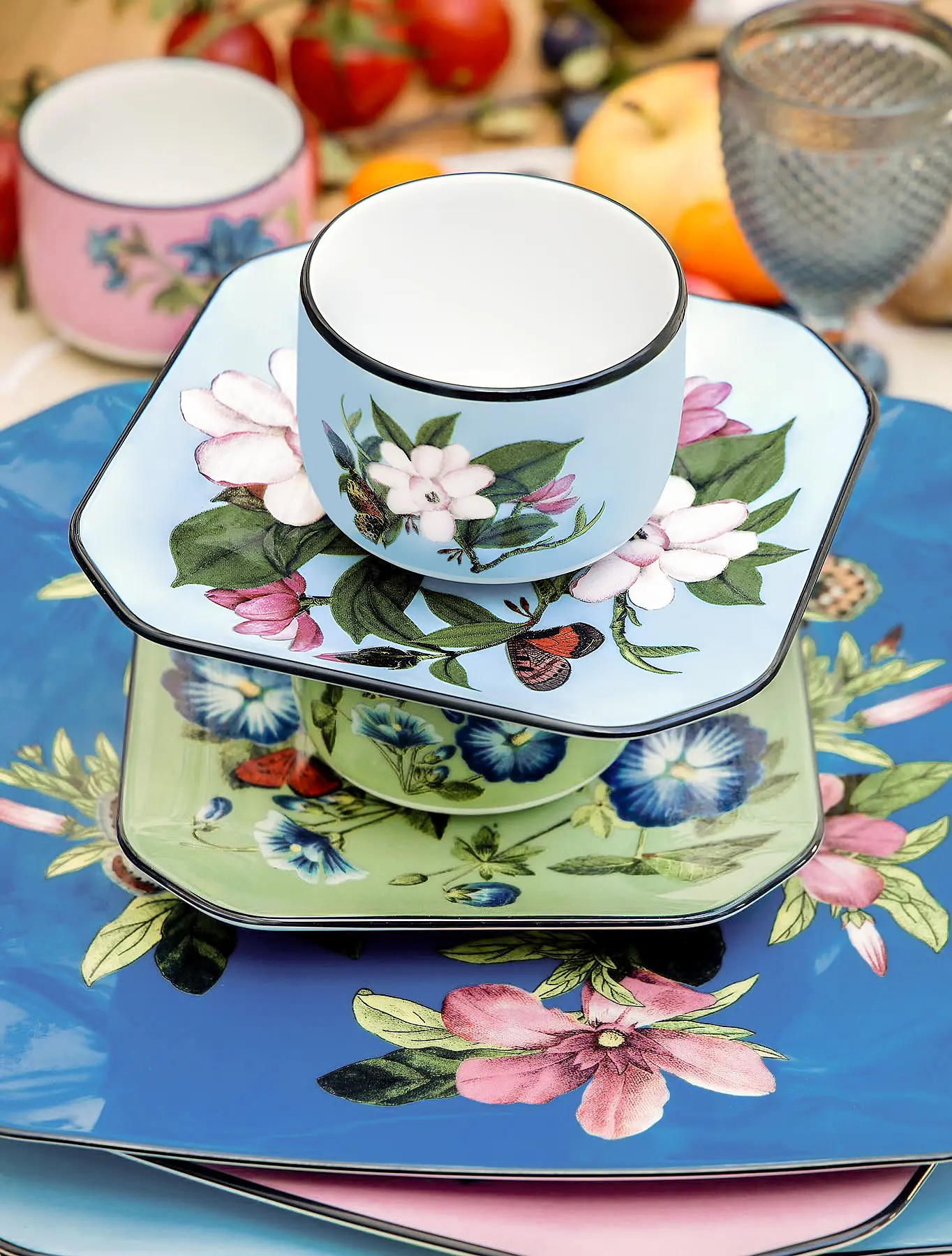 Набор из 4 кофейных пар Fete Vos Jeux, 100 мл