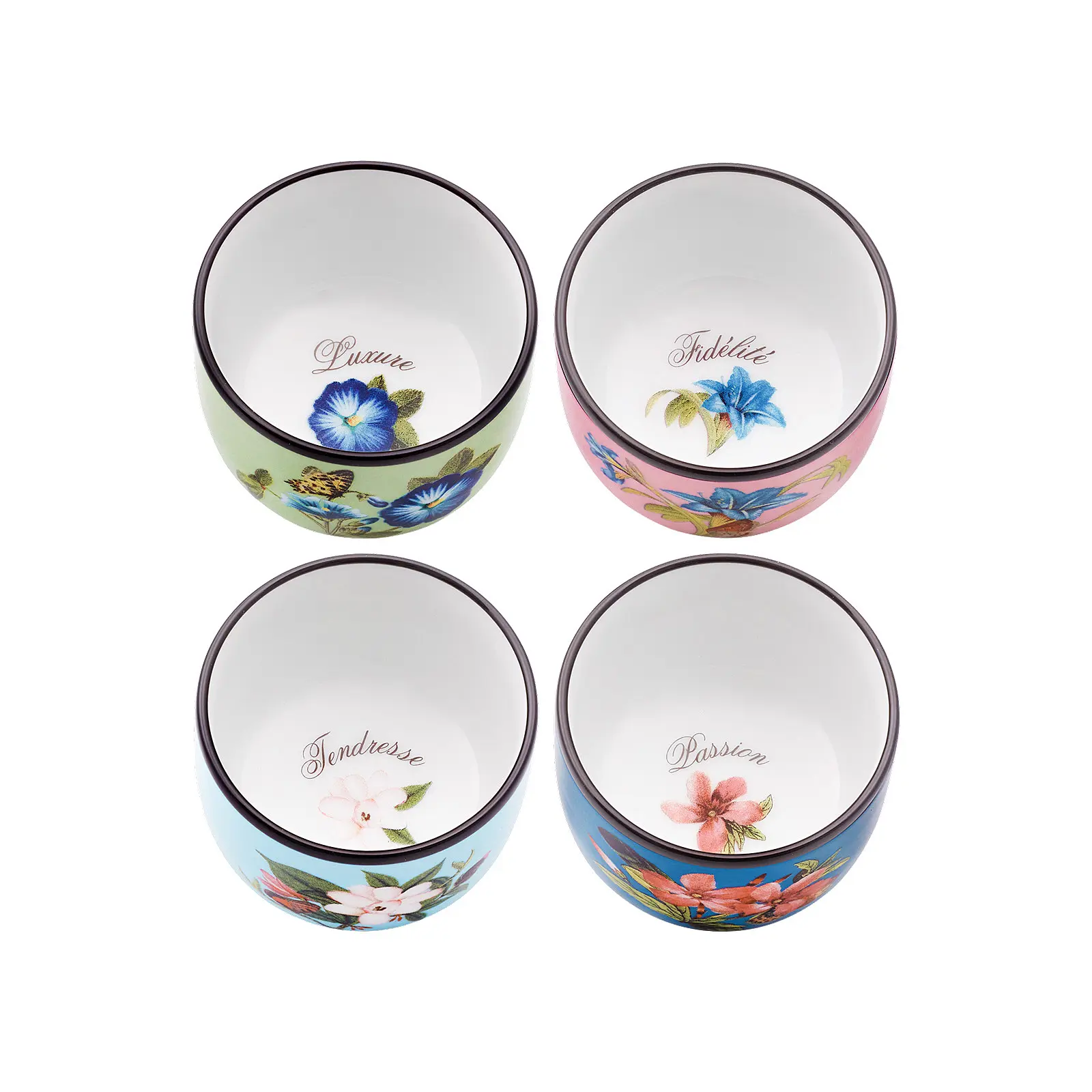 Набор из 4 кофейных пар Fete Vos Jeux, 100 мл