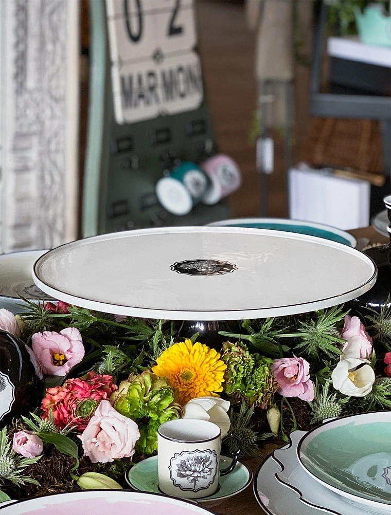 Тортовница на ножке Herbariae, 36 см от Vista Alegre