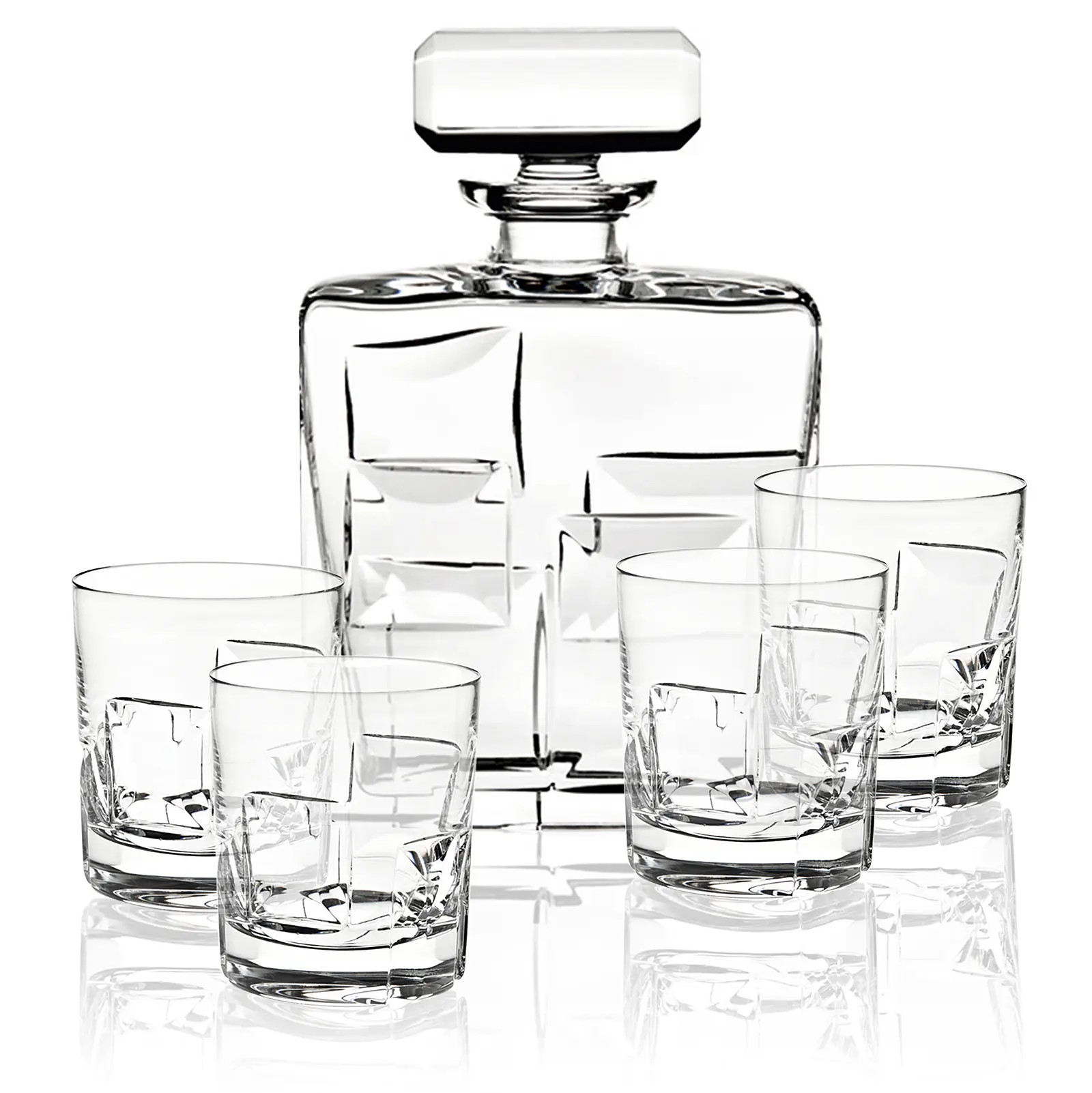 Набор из штофа 865 мл и 4 стаканов для виски Portrait