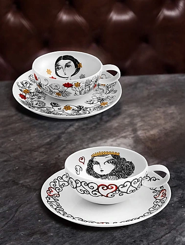 Набор из 6 чайных пар Rainhas de Portugal, 250 мл