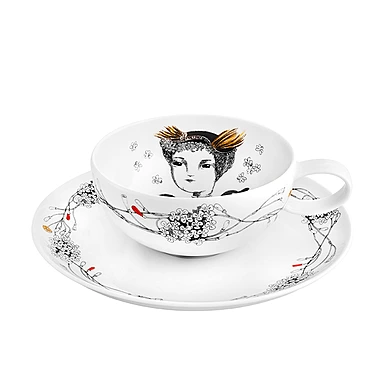 Набор из 6 чайных пар Rainhas de Portugal, 250 мл