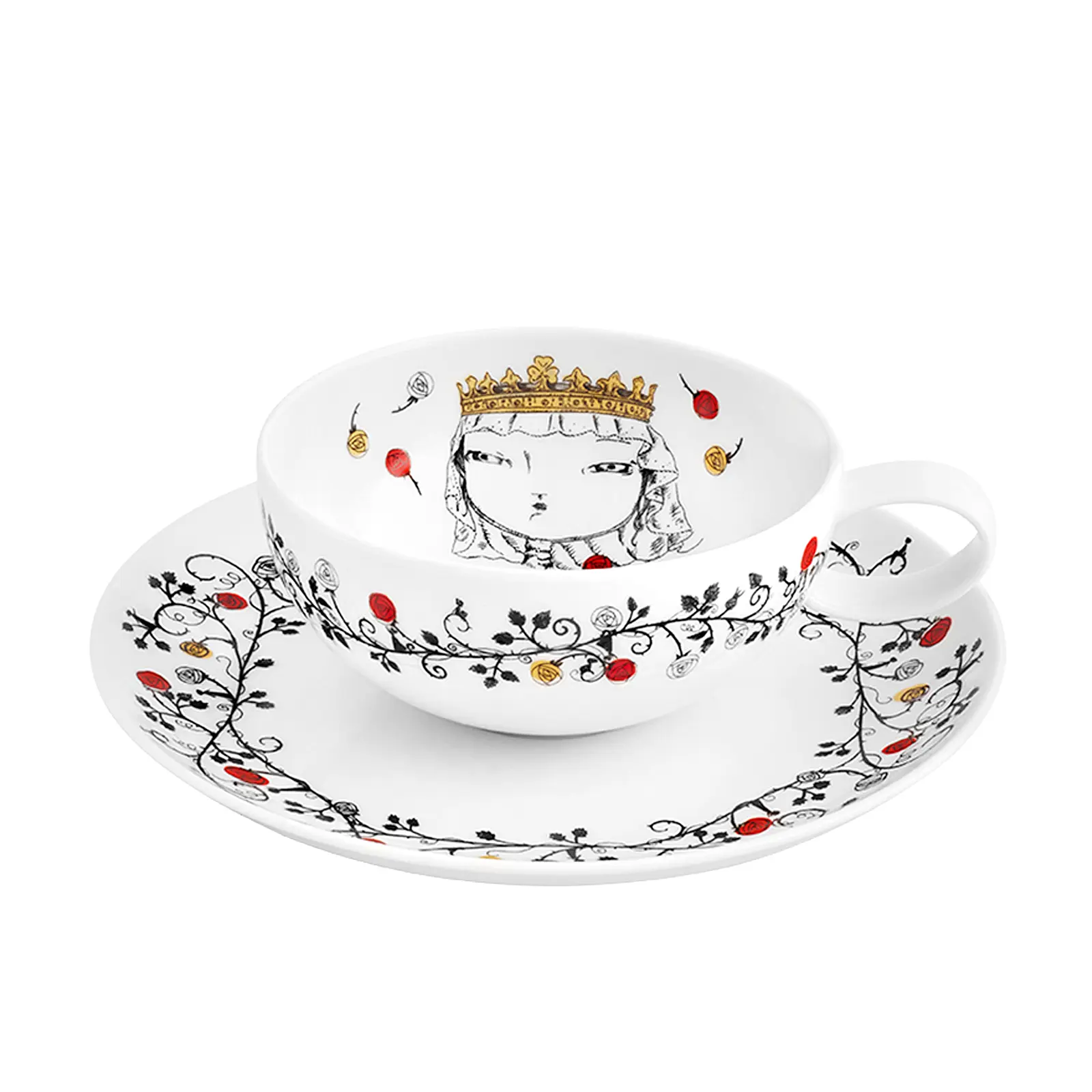 Набор из 6 чайных пар Rainhas de Portugal, 250 мл