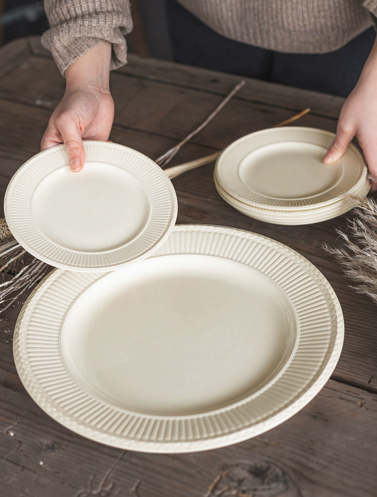 Обеденная тарелка Edme Cream, 26 см от Wedgwood