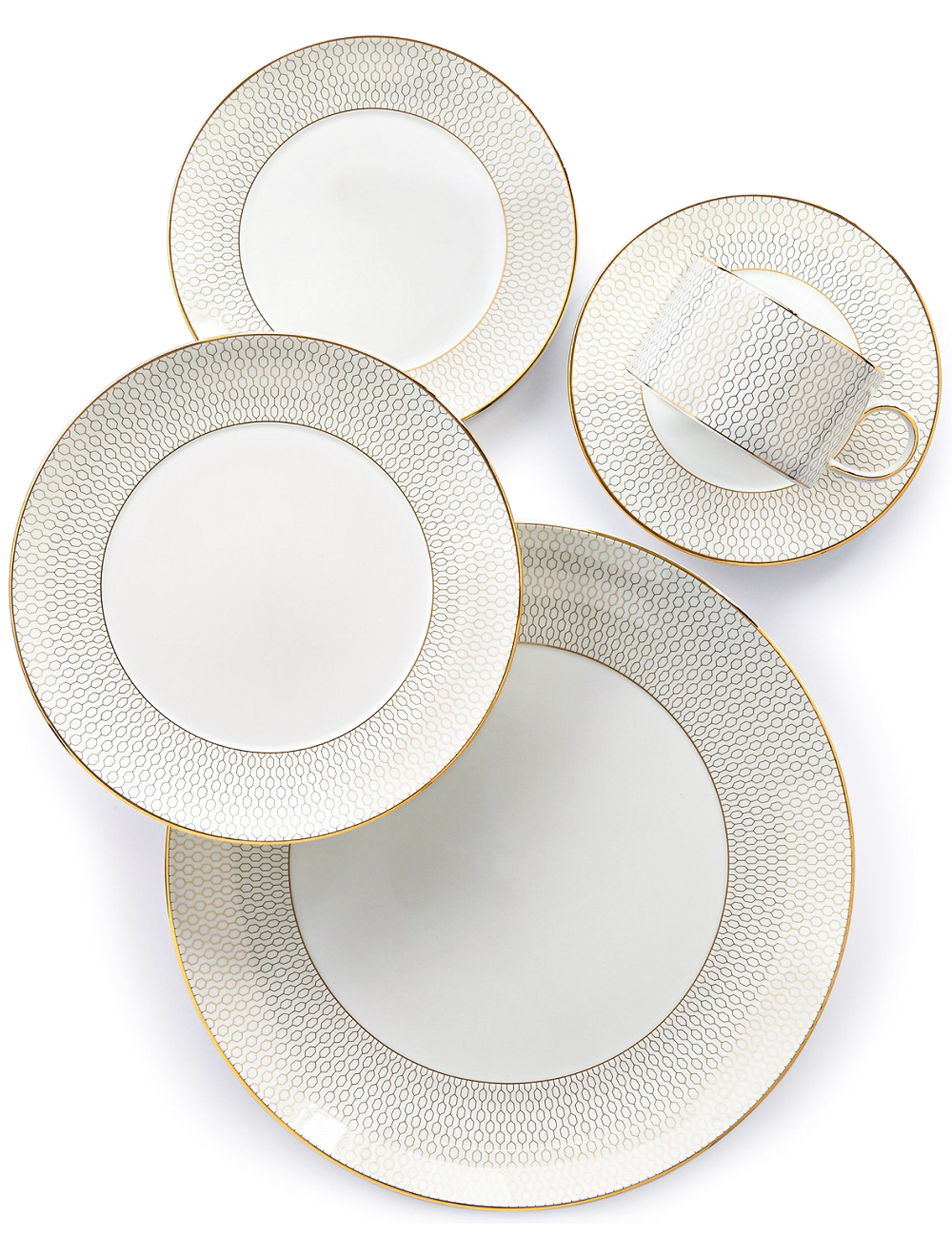 Обеденная тарелка Gio Gold (Arris), 28 см от Wedgwood