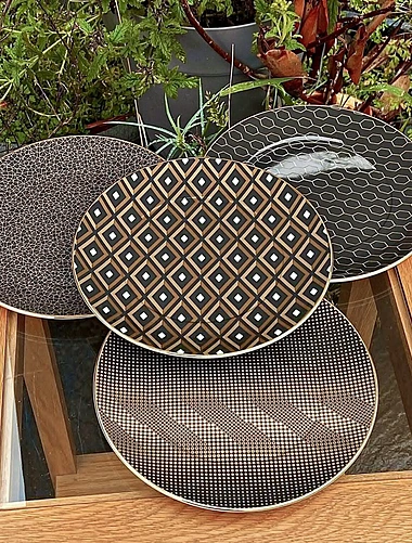 Набор из 4 закусочных тарелок Gio Gold (Arris), 20 см