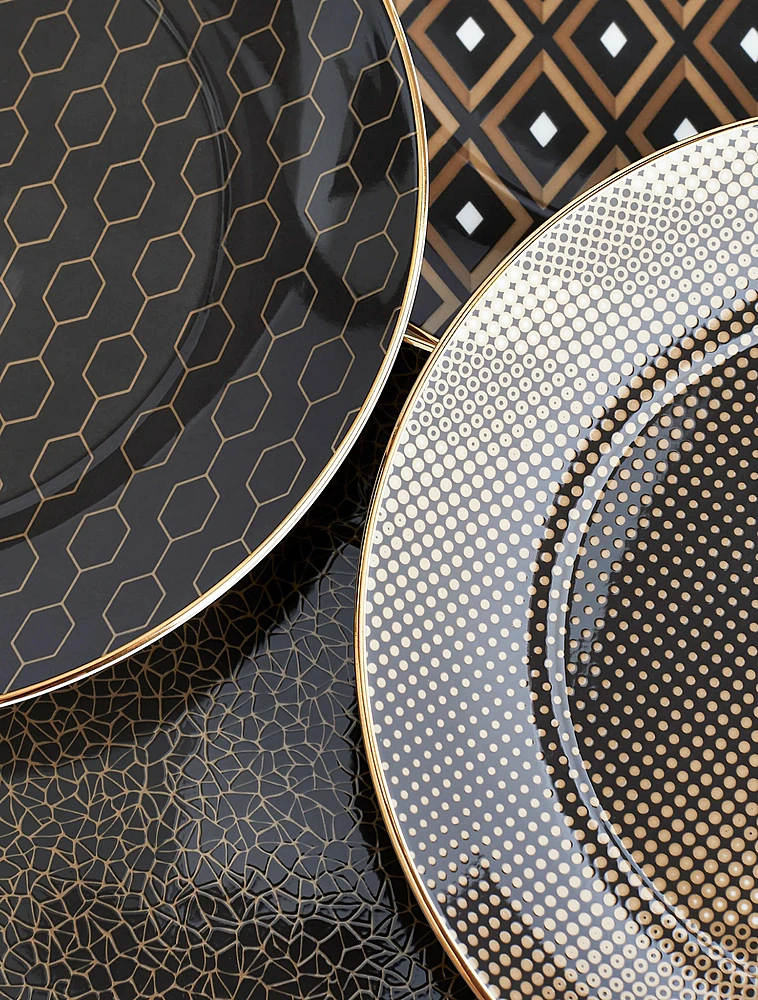 Набор из 4 закусочных тарелок Gio Gold (Arris), 20 см от Wedgwood
