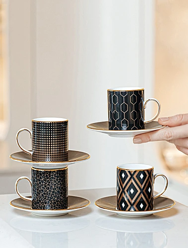 Набор из 4 кофейных пар Gio Gold (Arris), 80 мл