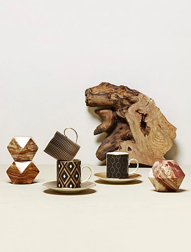 Набор из 4 кофейных пар Gio Gold (Arris), 80 мл