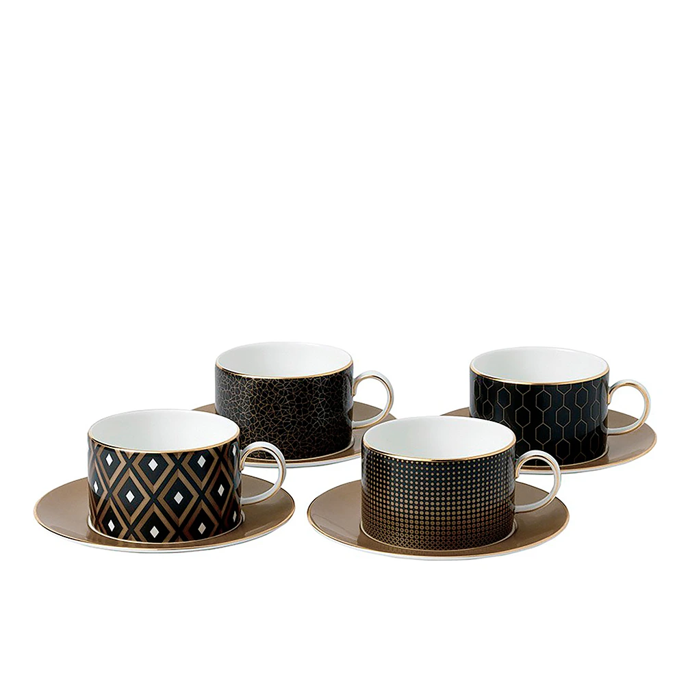 Набор из 4 чайных пар Gio Gold (Arris), 230 мл от Wedgwood