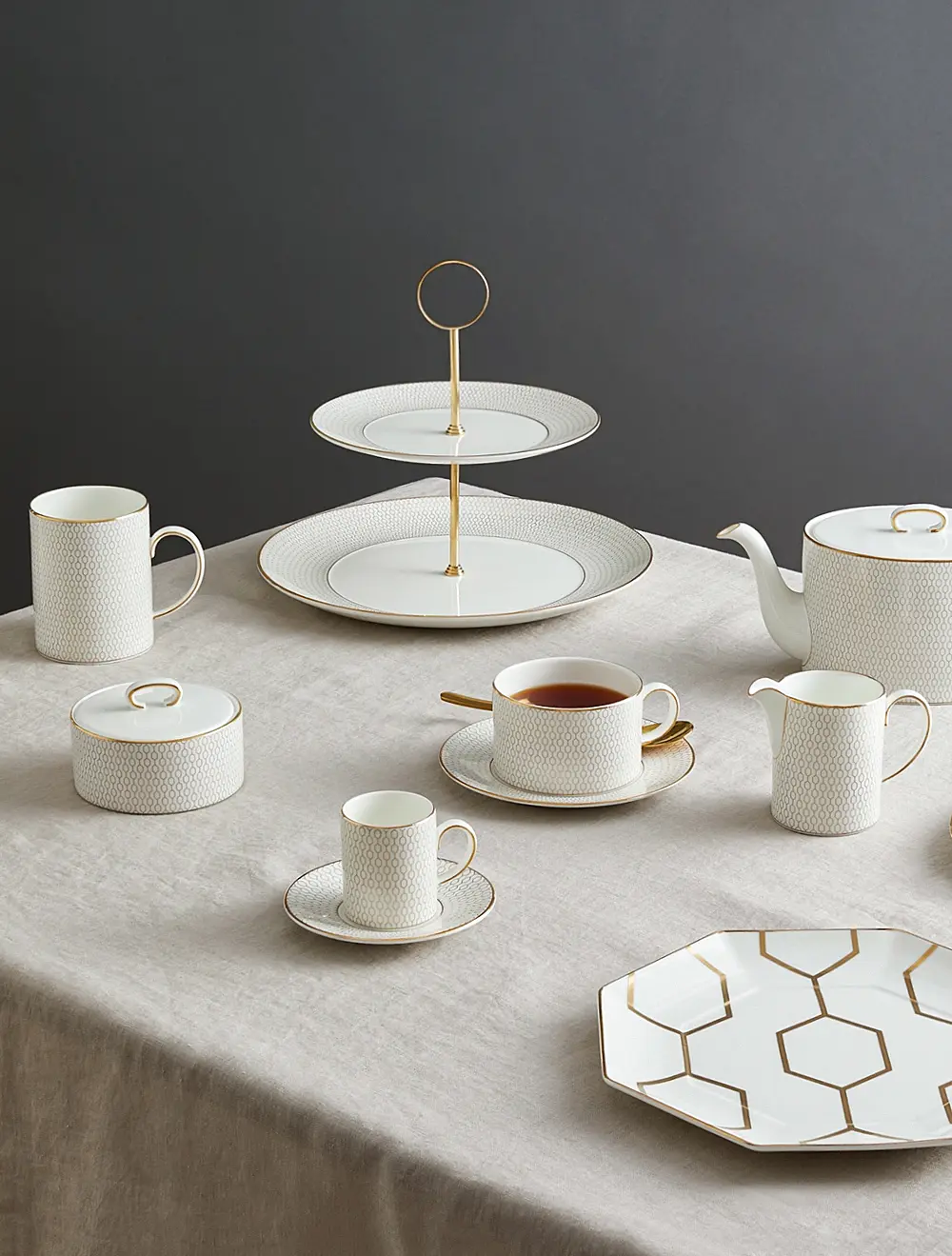 Этажерка Gio Gold (Arris), 25 см 