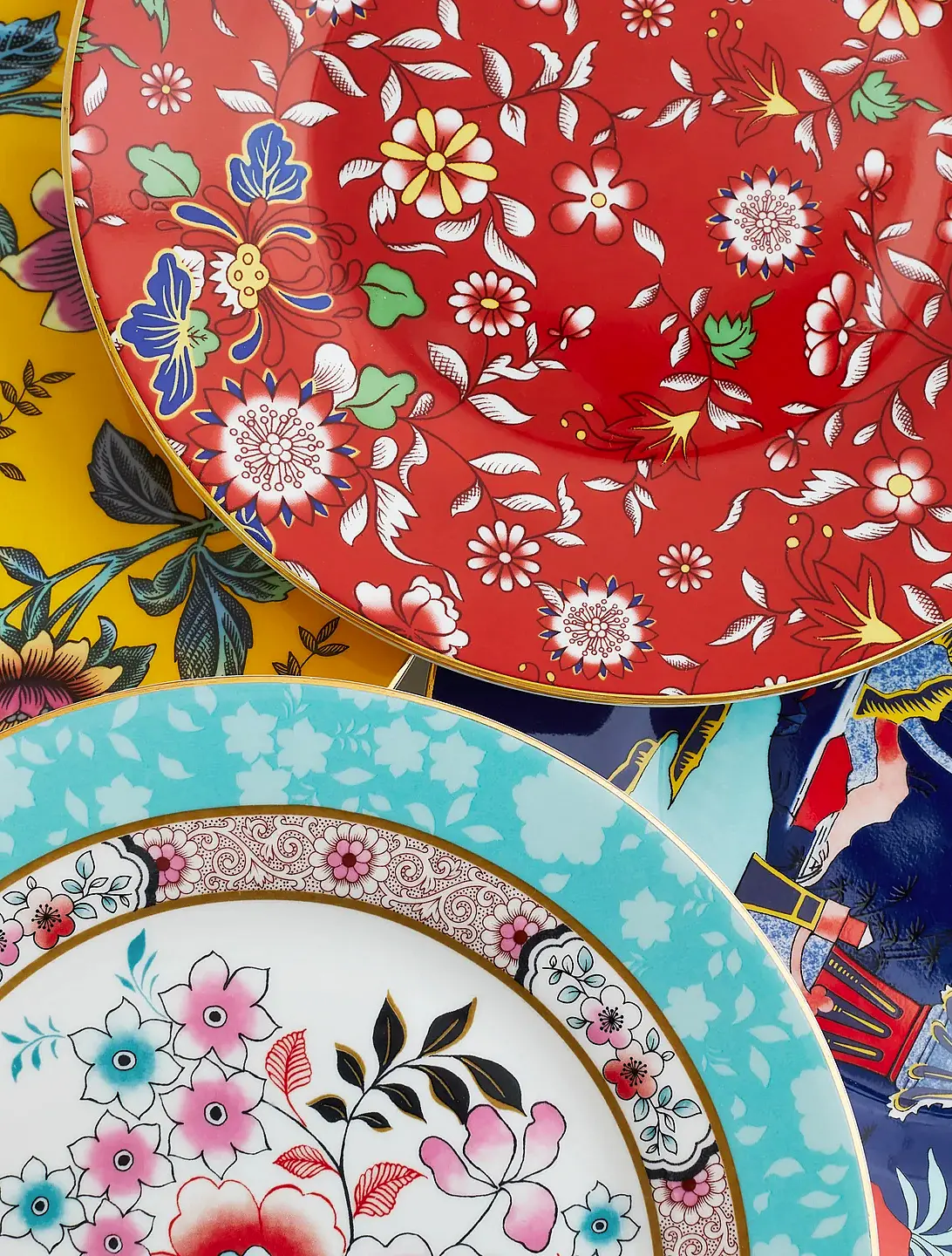 Набор из 4 закусочных тарелок Wonderlust, 20 см