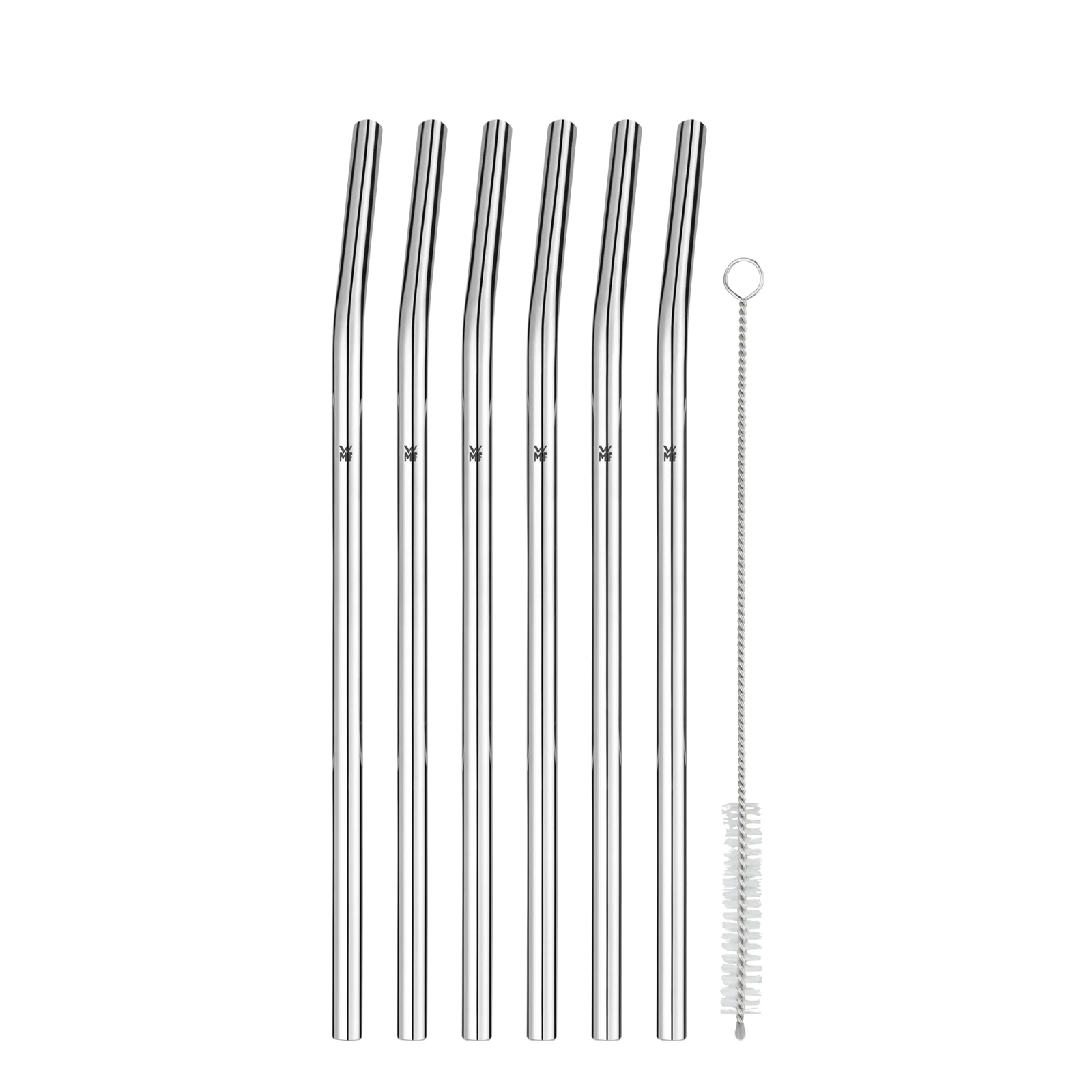 Набор из 6 трубочек для коктейлей со щёточкой Baric, 24 см