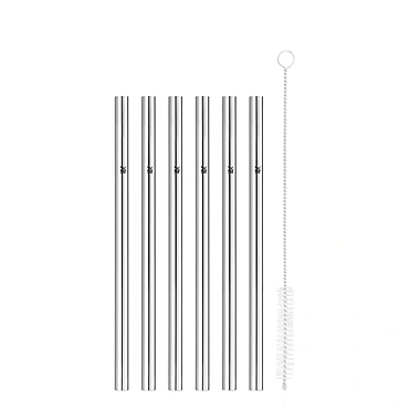 Набор из 6 трубочек для коктейлей со щёточкой Baric, 18 см