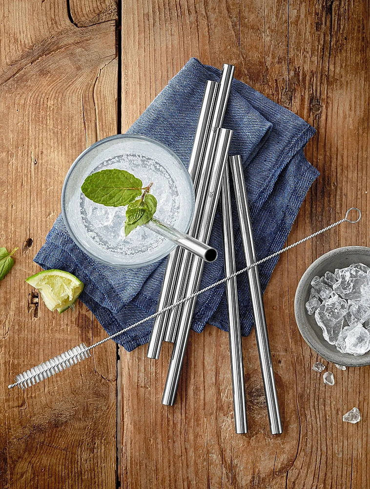 Набор из 6 трубочек для коктейлей со щёточкой Baric, 18 см от WMF