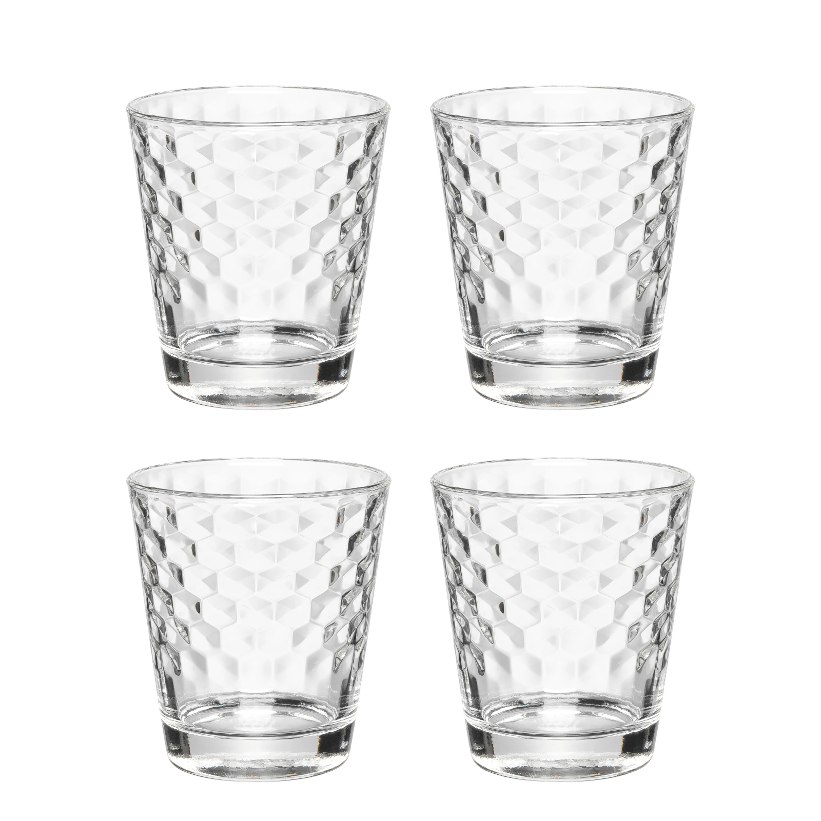 Набор из 4 стаканов для воды CoffeeTime, 230 мл