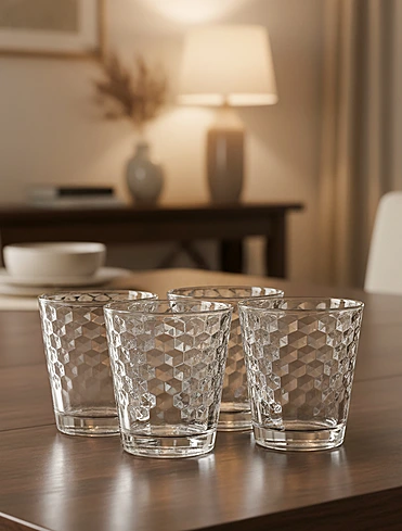 Набор из 4 стаканов для воды CoffeeTime, 230 мл