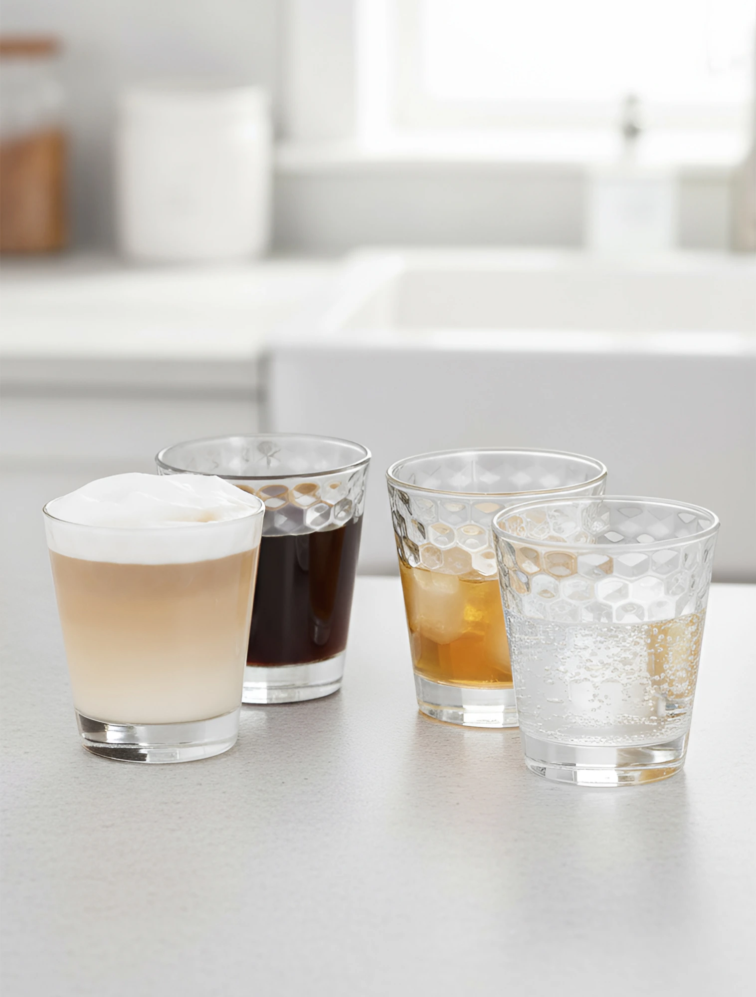 Набор из 4 стаканов для воды CoffeeTime, 230 мл